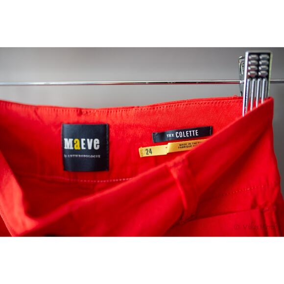 Anthropologie The Colette Cropped Wide-Leg Pants by Maeve 24 - Picture 3 of 4